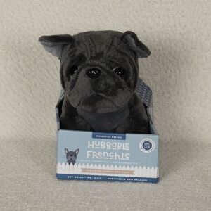 Weighted Friend Huggable Frenchie Plush Gray 1 KG 2.2 LB Cuddle+Calm Textured